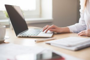 Woman on Computer